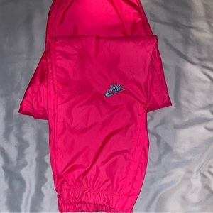 nike x atmos bright pink jogger pants